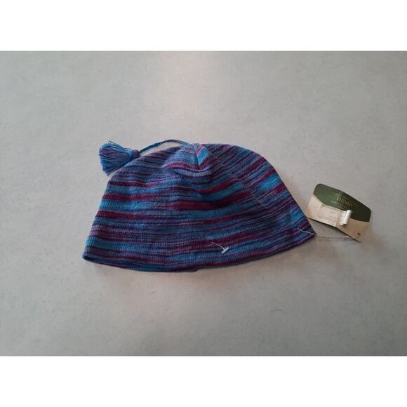 Ecolution Hemp Beanie Heathered Blue Purple cap hat winter head Children's - Picture 1 of 5